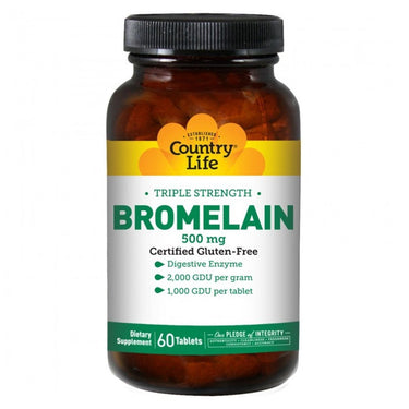 Triple Strength Bromelain - Country Life